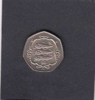 Beschrijving: 20 Pence  HERRING FISH